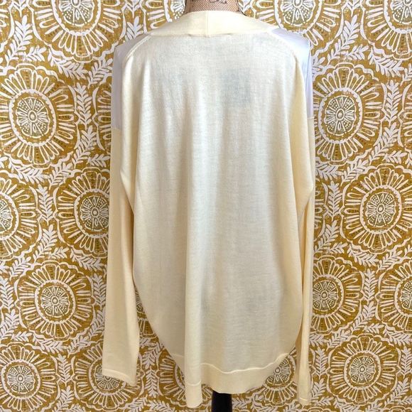 Lanvin Rare Stunning Babar Edition Yellow Virgin Wool/Silk Cardigan size L - Picture 9 of 13